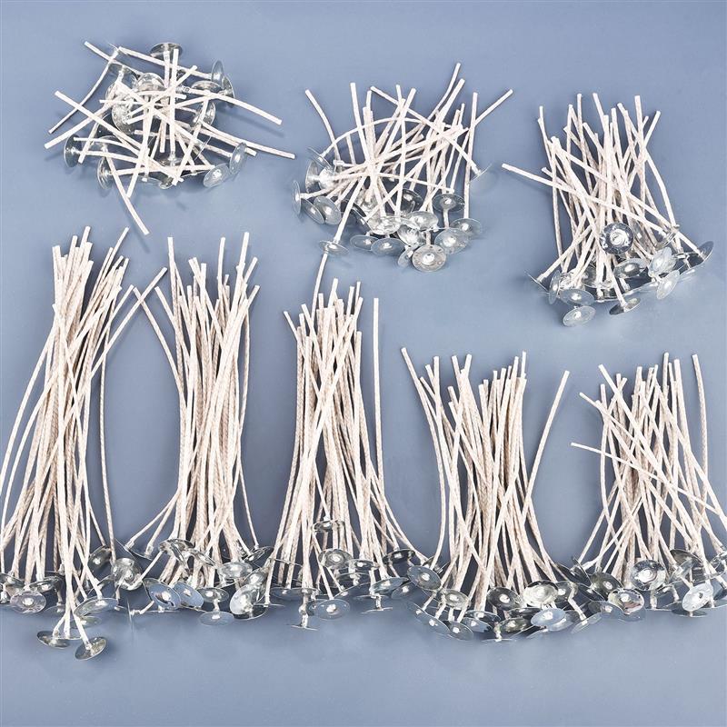 Candle Supplies Storage - キャンドル作り用のスモークコットンワックスライン,エンボス加工されたキャンドル,傷んだワックスエレンツ,30個