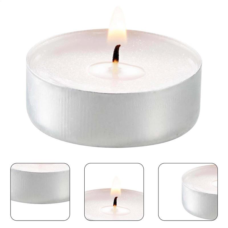 Candle Zero - 10 個無香料ティーライトキャンドル無煙ティーライトキャンドル無煙ドリップレス長期的なティーライトキャンドルプール結婚式用