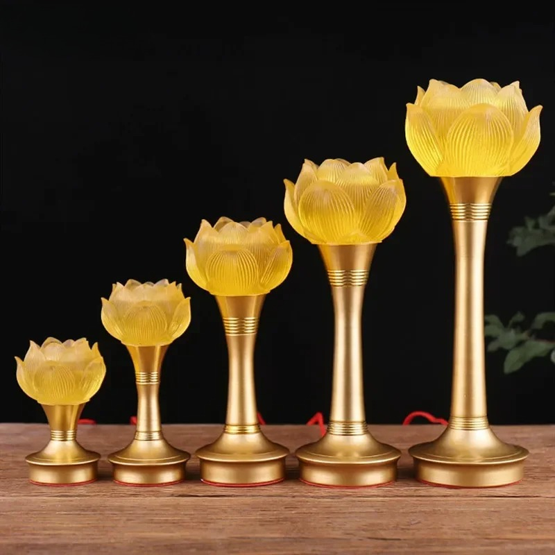 Candle Supplies Europe - 1個 中国製 琉璃蓮模造燭台飾り ホームアクセサリー 仏殿装飾 伝統的な仏具