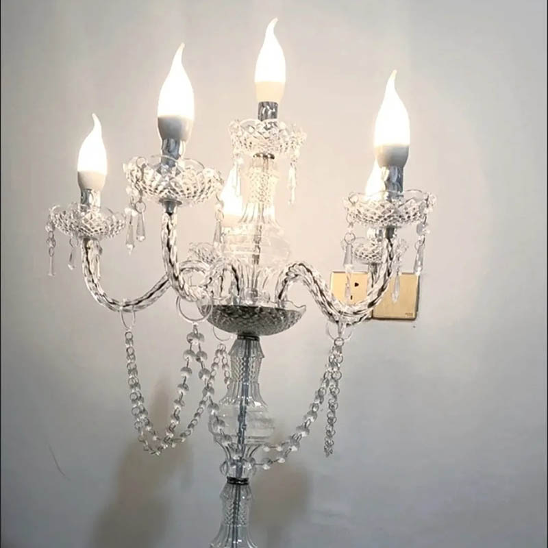 Candle For Supplies - モダンな高級キャンドルランプ結婚式のセンターピースエレガントなテーブルランプリビングルームのキャンドルライト美的装飾用品装飾