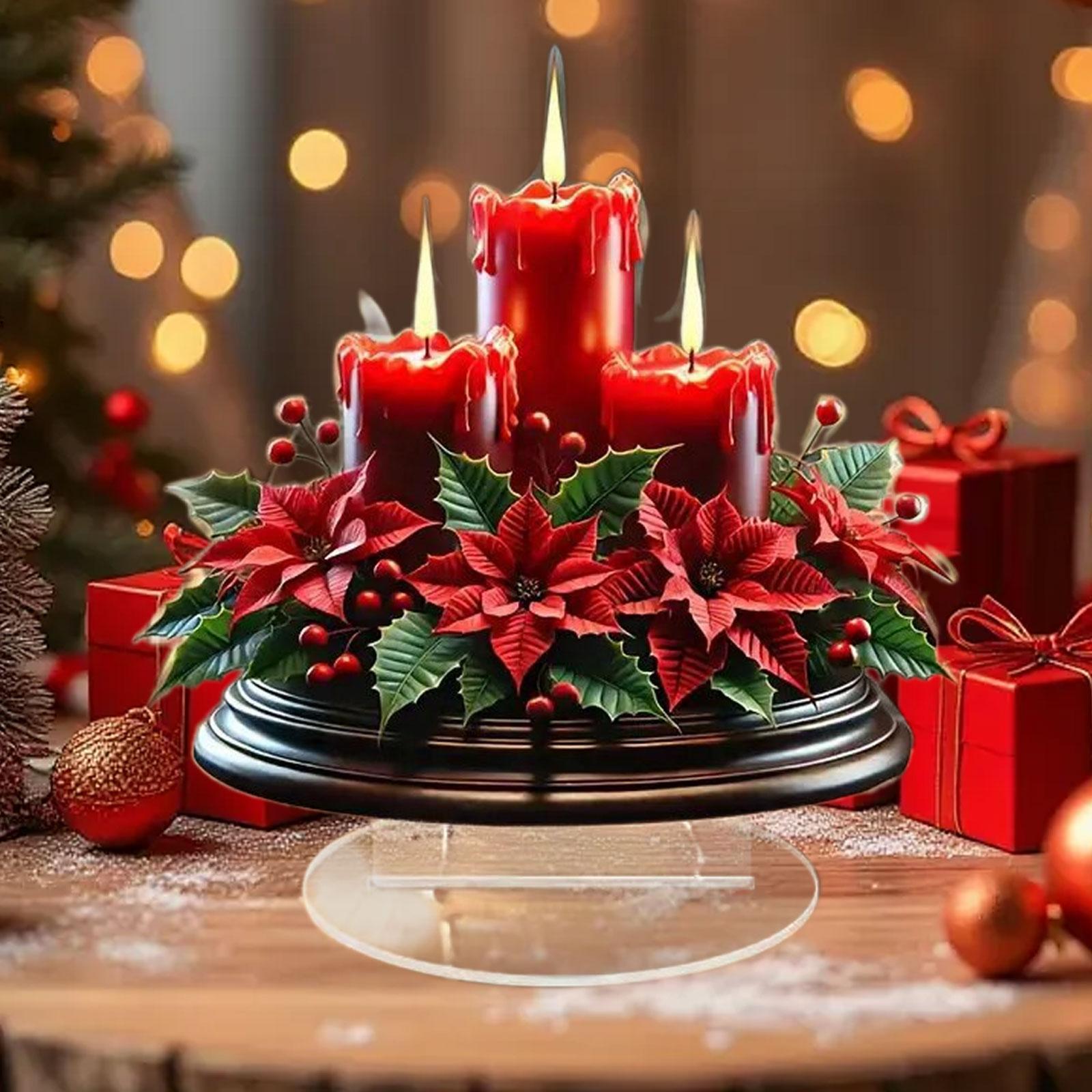クリスマスデコレーション テーブルセンターピース アクリルキ - Candle Supplies Europe のレビューと価格