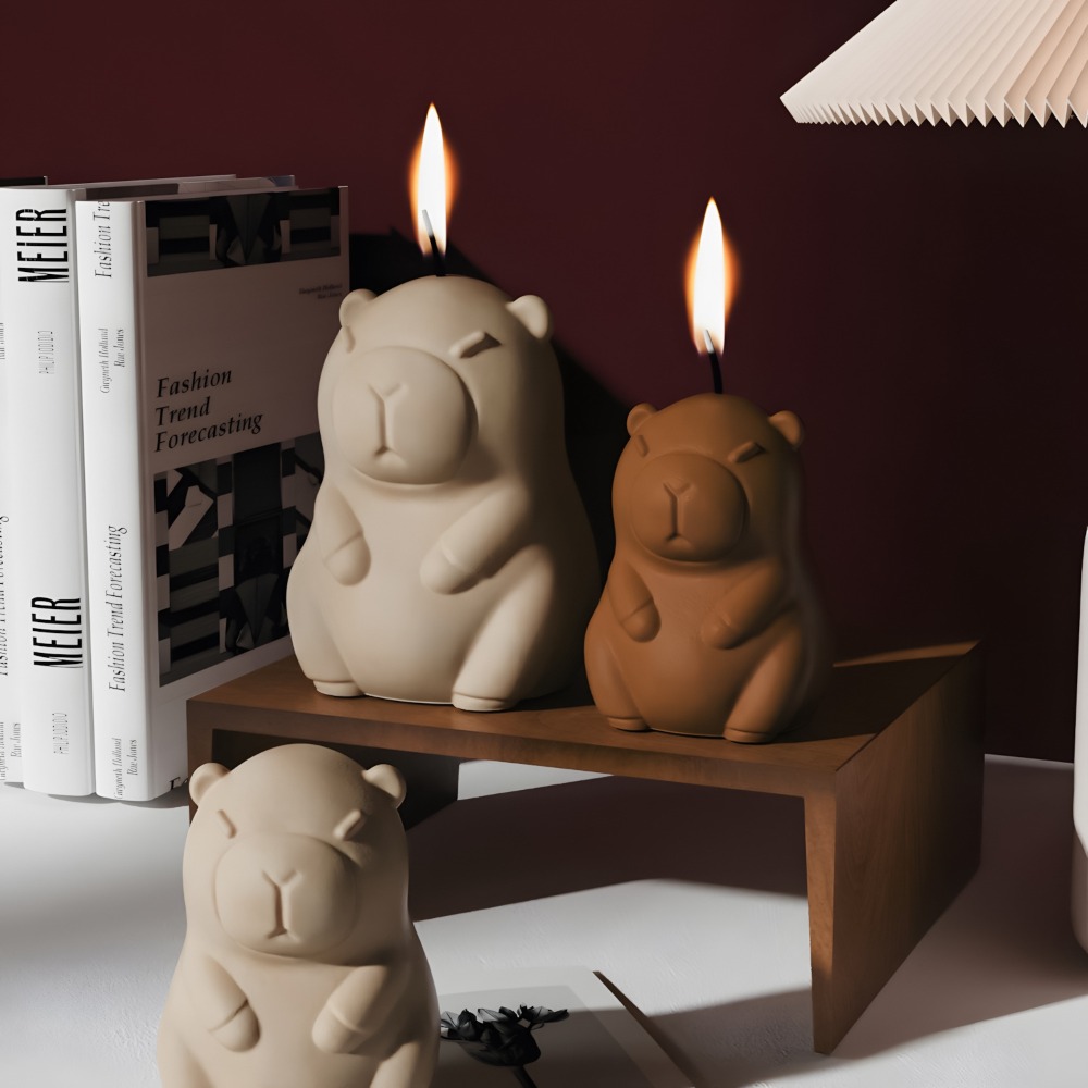 立ちカピバラ香りキャンドルシリコーン型 3D 動物樹脂石膏作 - Candle Supplies Storage のレビューと価格