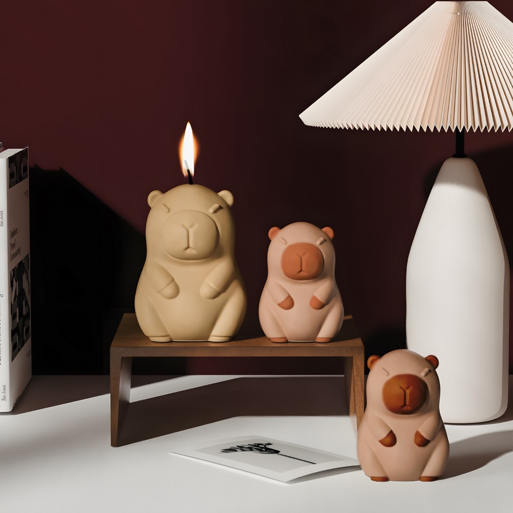 立ちカピバラ香りキャンドルシリコーン型 3D 動物樹脂石膏作 - Candle Supplies Storage のレビューと価格