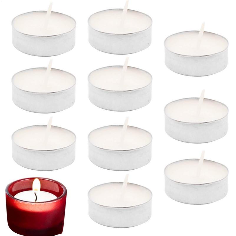10 個無香料ティーライトキャンドル無煙ティーライトキャンド - Candle Zero のレビューと価格