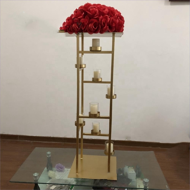 5 個) 卸売結婚式用品センターピースゴールド鉄製フラワース - Candle Supplies Europe のレビューと価格