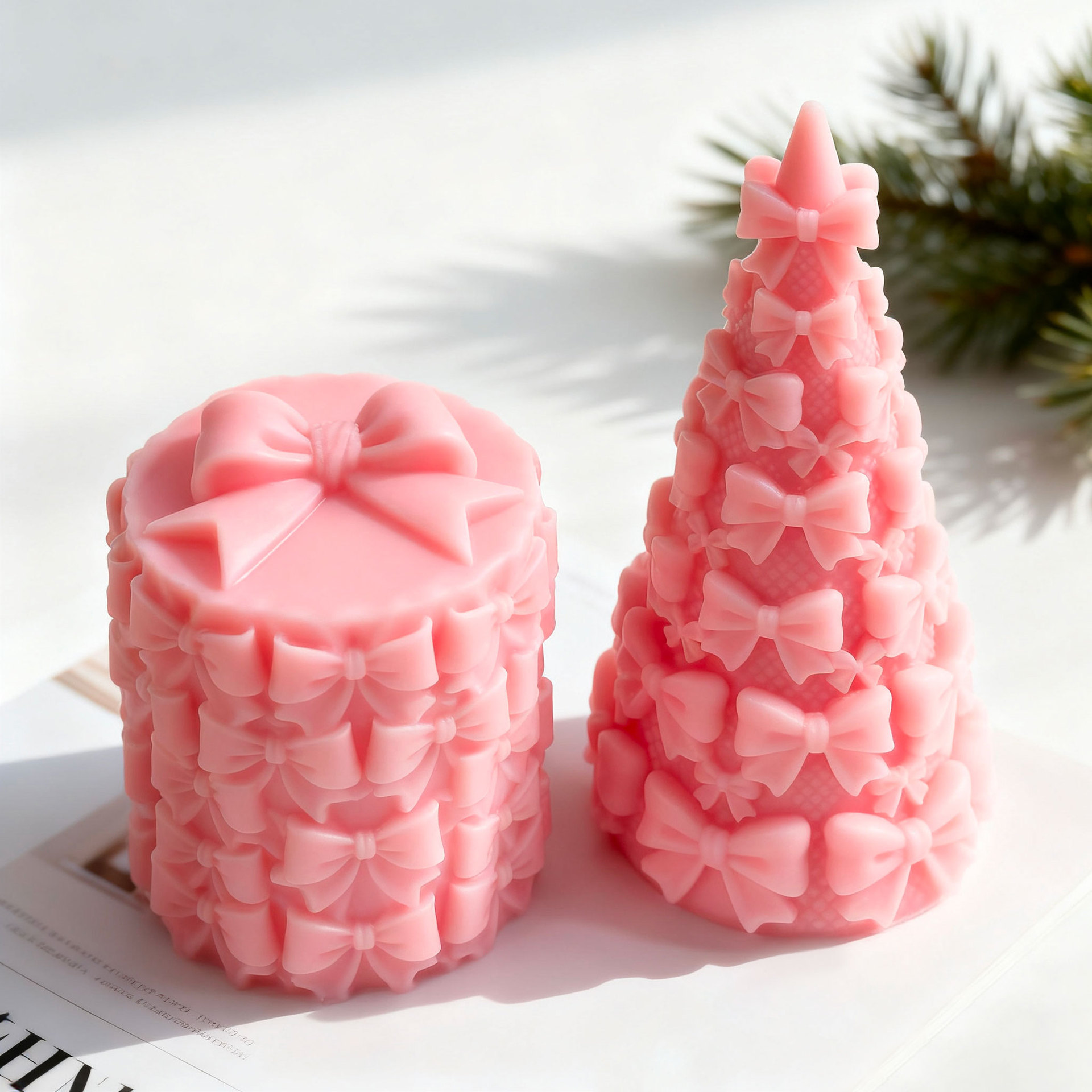 3D 蝶ネクタイ クリスマスツリー ギフトボックス シリコー - Candle Supplies Storage のレビューと価格