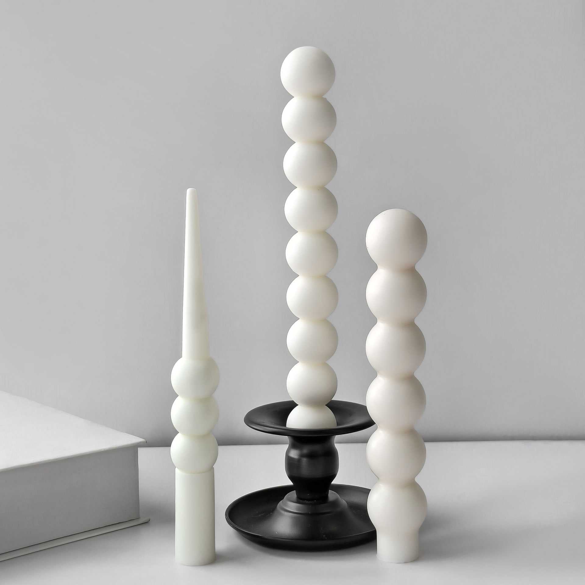 幾何学模様ロングロッドキャンドル型 手作りアロマキャンドル  - Candle Supplies Store のレビューと価格
