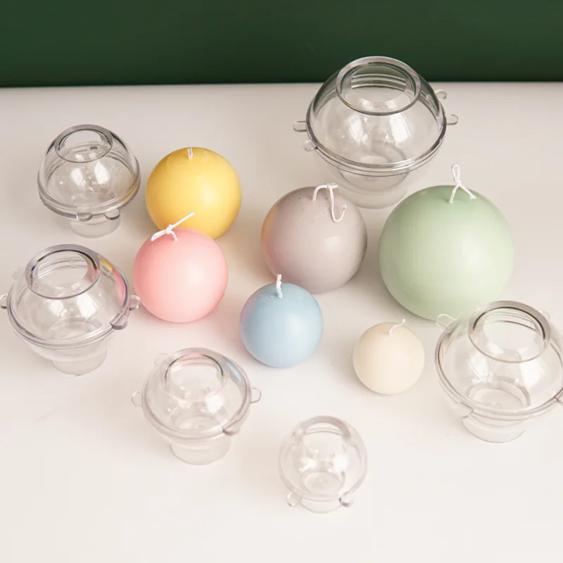 5-8 センチメートル球状キャンドルプラスチック金型家の装飾 - Candle Supplies Storage のレビューと価格