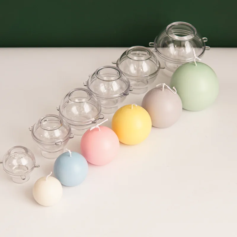 5-8 センチメートル球状キャンドルプラスチック金型家の装飾 - Candle Supplies Storage のレビューと価格