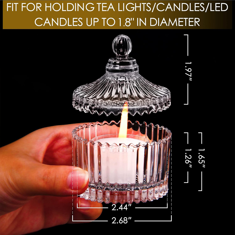 蓋付き奉納用キャンドルホルダー、ティーライトキャンドルホルダ - Candle Zero のレビューと価格