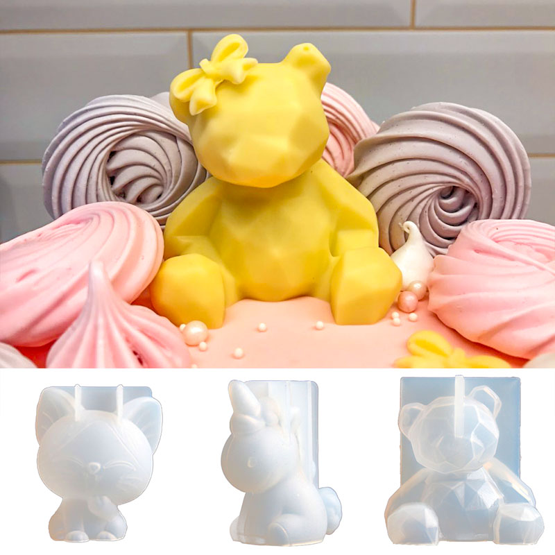 動物の形をした3Dステレオシリコンモールド,石膏石鹸キャンド - Candle Supplies Storage のレビューと価格