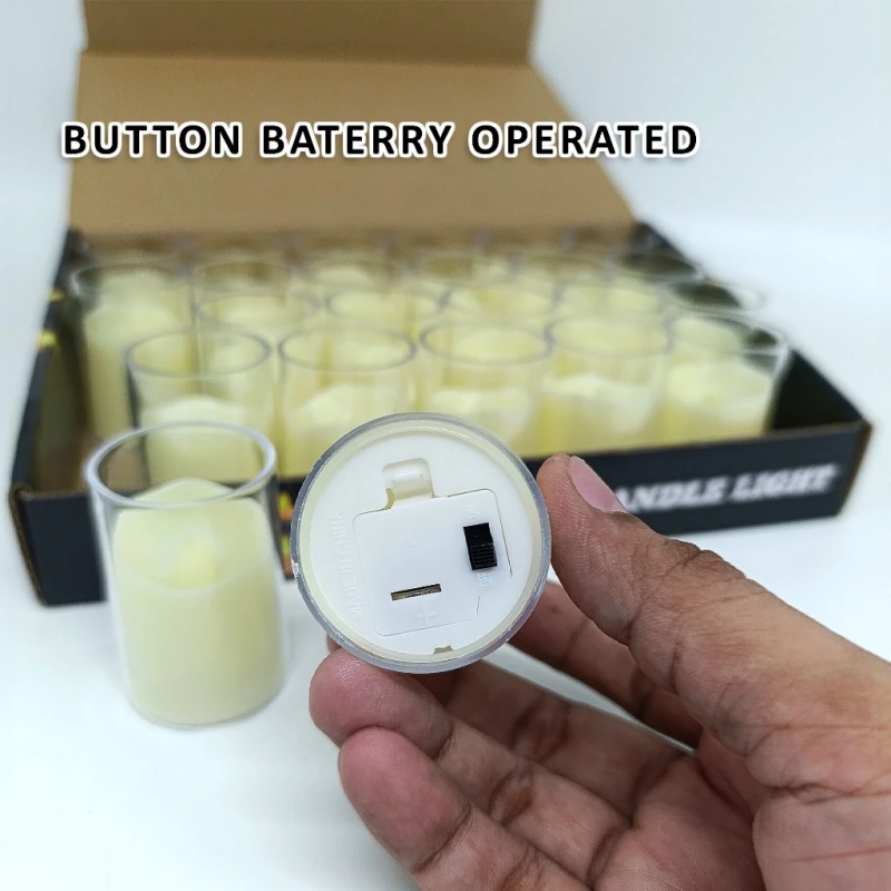 1 個フレームレス LED ティーライトキャンドルボタン電池 - Candle Zero のレビューと価格