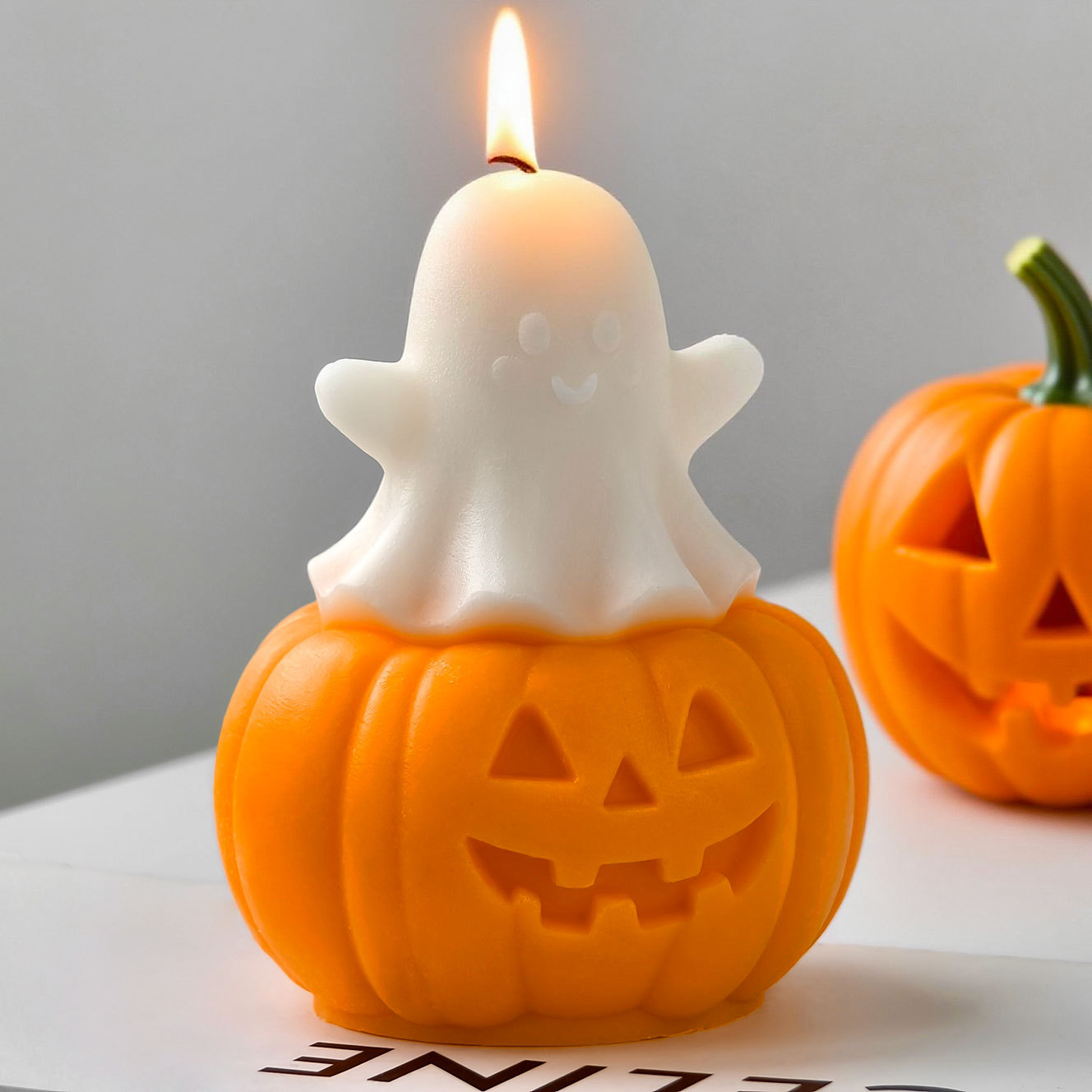 ハロウィンゴーストカボチャシリコンモールド DIY カボチャ - Candle Supplies Store のレビューと価格