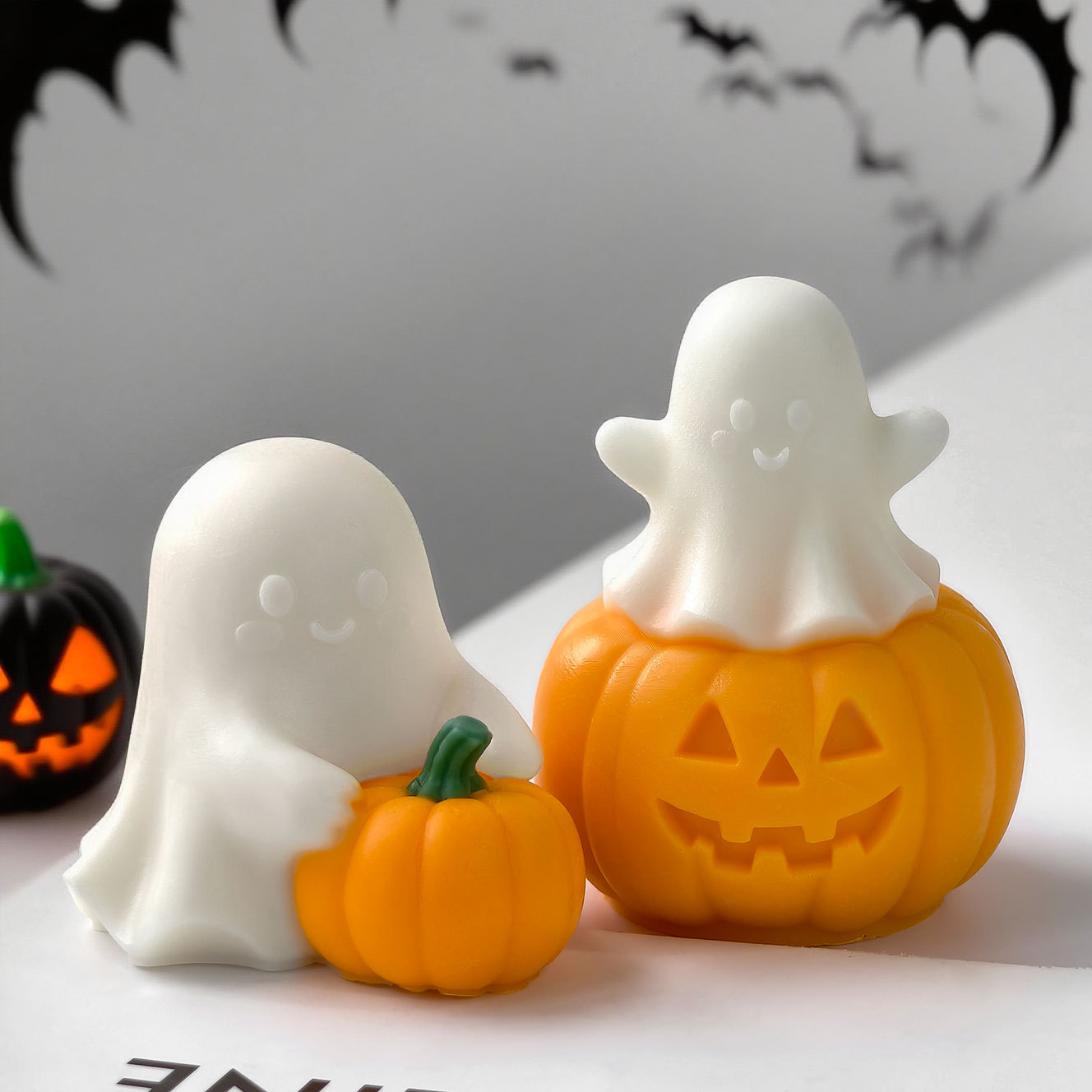 ハロウィンゴーストカボチャシリコンモールド DIY カボチャ - Candle Supplies Store のレビューと価格