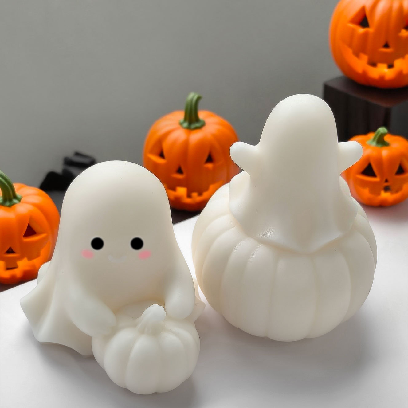 ハロウィンゴーストカボチャシリコンモールド DIY カボチャ - Candle Supplies Store のレビューと価格
