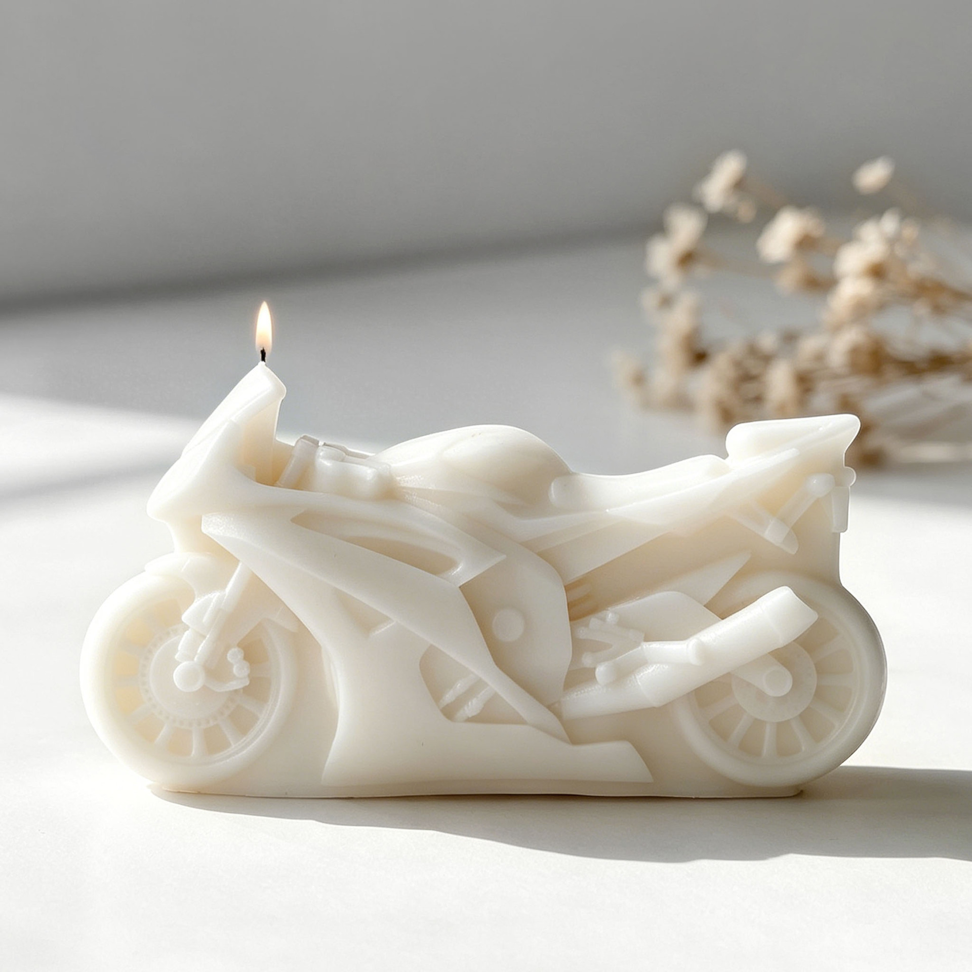 オートバイデザインキャンドルシリコンモールド DIY アロマ - Candle Supplies Storage のレビューと価格