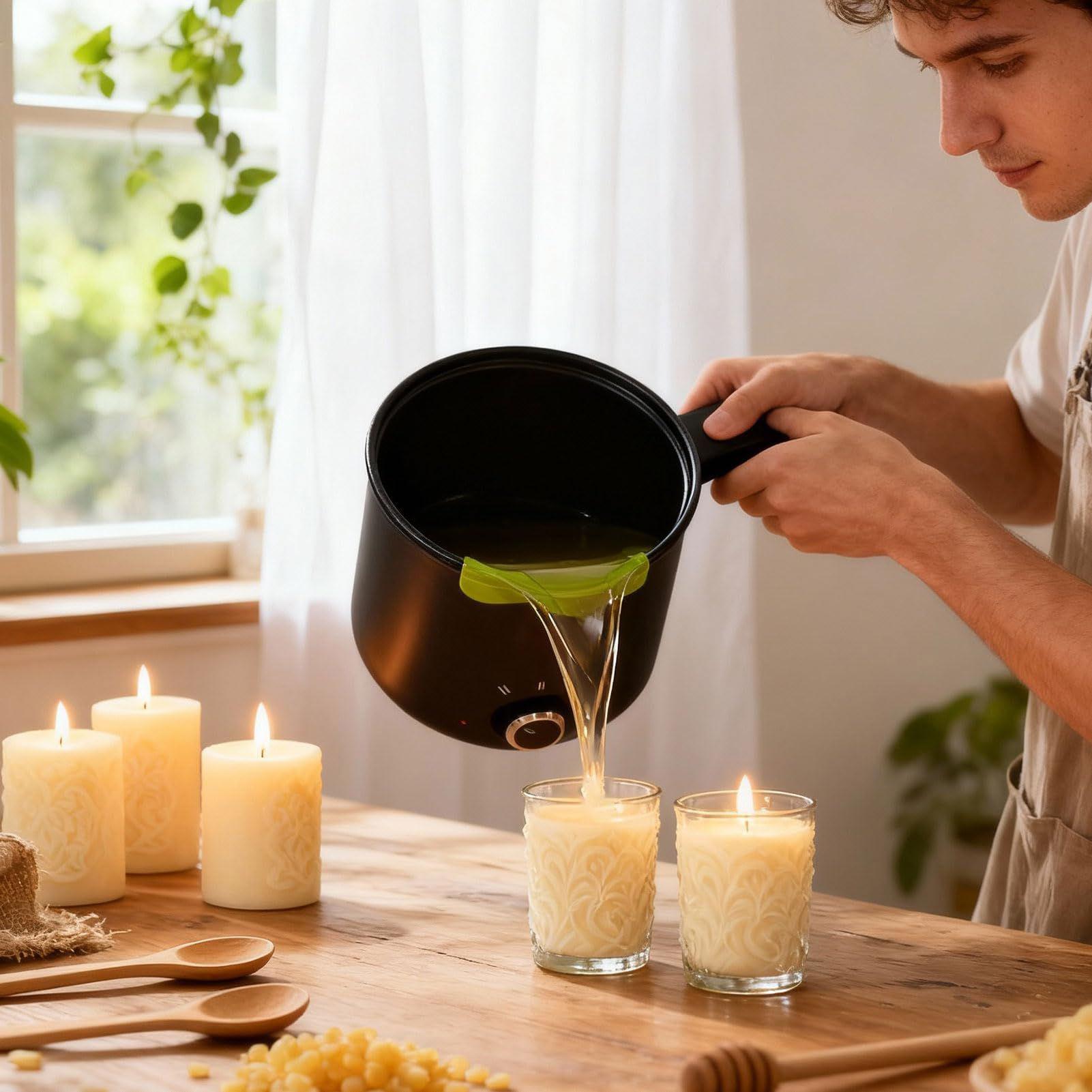 キャンドルワックス溶解ポット 1.5L 大型ステンレス製電気 - Candle Supplies Storage のレビューと価格