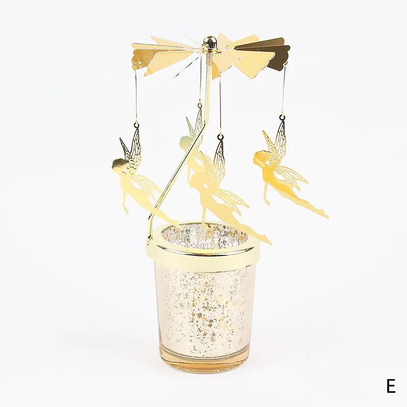 ホット回転キャンドルスティックホルダー燭台家の装飾ハロウィン - Candle Zero のレビューと価格