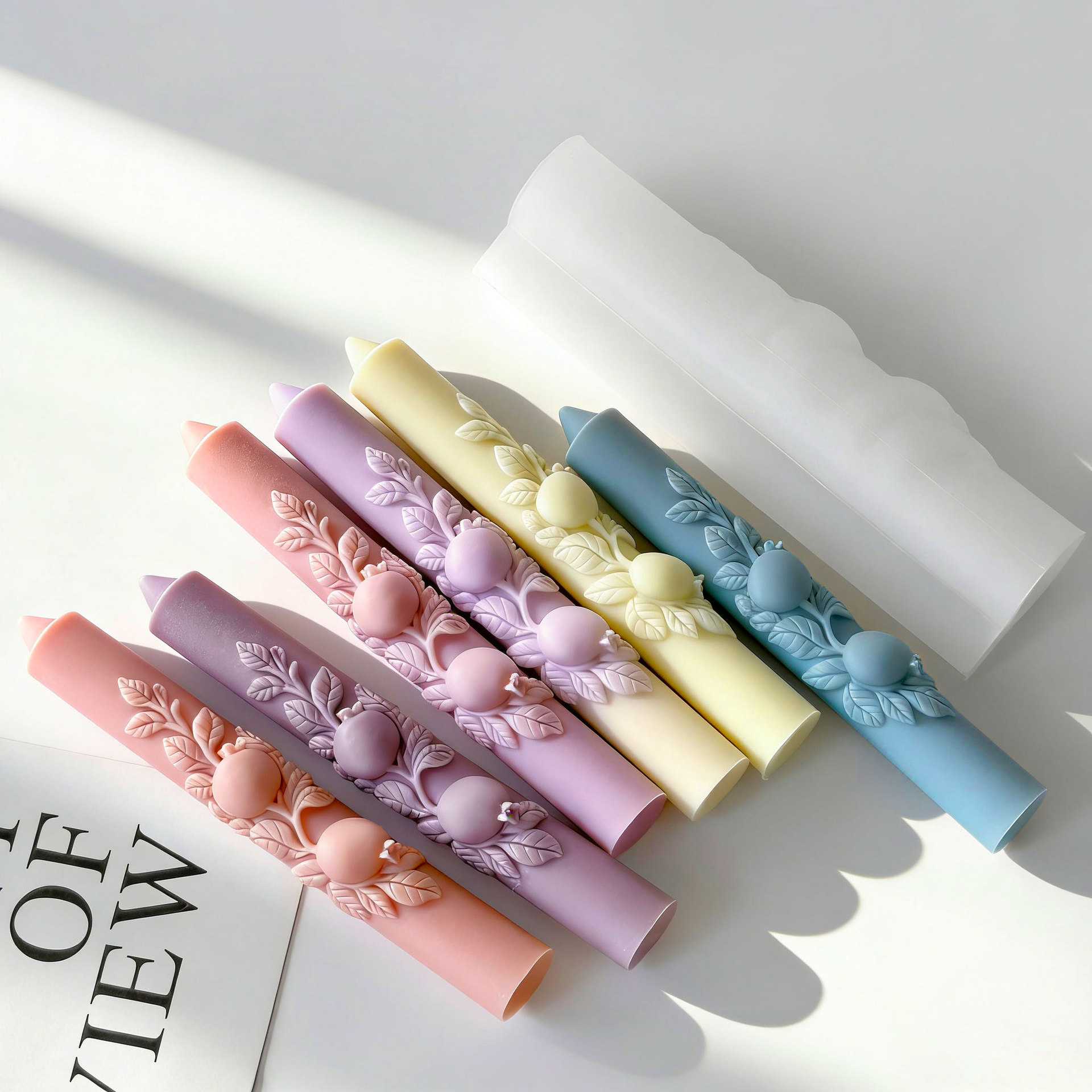 DIY ザクロ型 ロングロッド シリコンキャンドルモールド  - Candle Supplies Store のレビューと価格