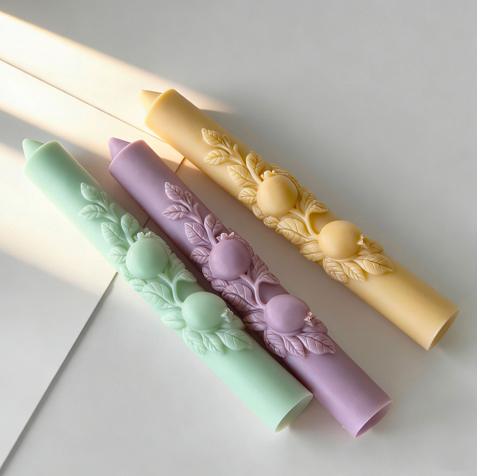DIY ザクロ型 ロングロッド シリコンキャンドルモールド  - Candle Supplies Store のレビューと価格