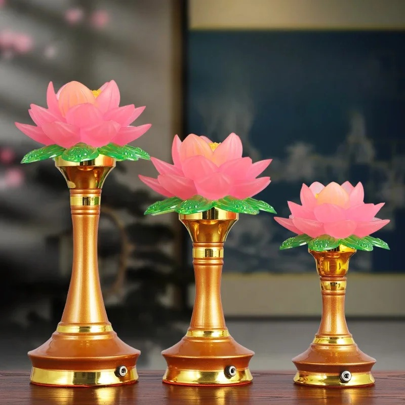 カラフルな模造燭台　観音菩薩　仏具　家の装飾　平和と愛 - Candle Supplies Europe のレビューと価格