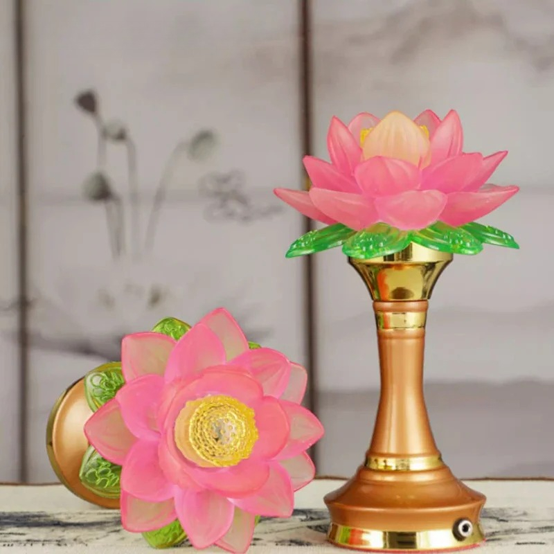 カラフルな模造燭台　観音菩薩　仏具　家の装飾　平和と愛 - Candle Supplies Europe のレビューと価格