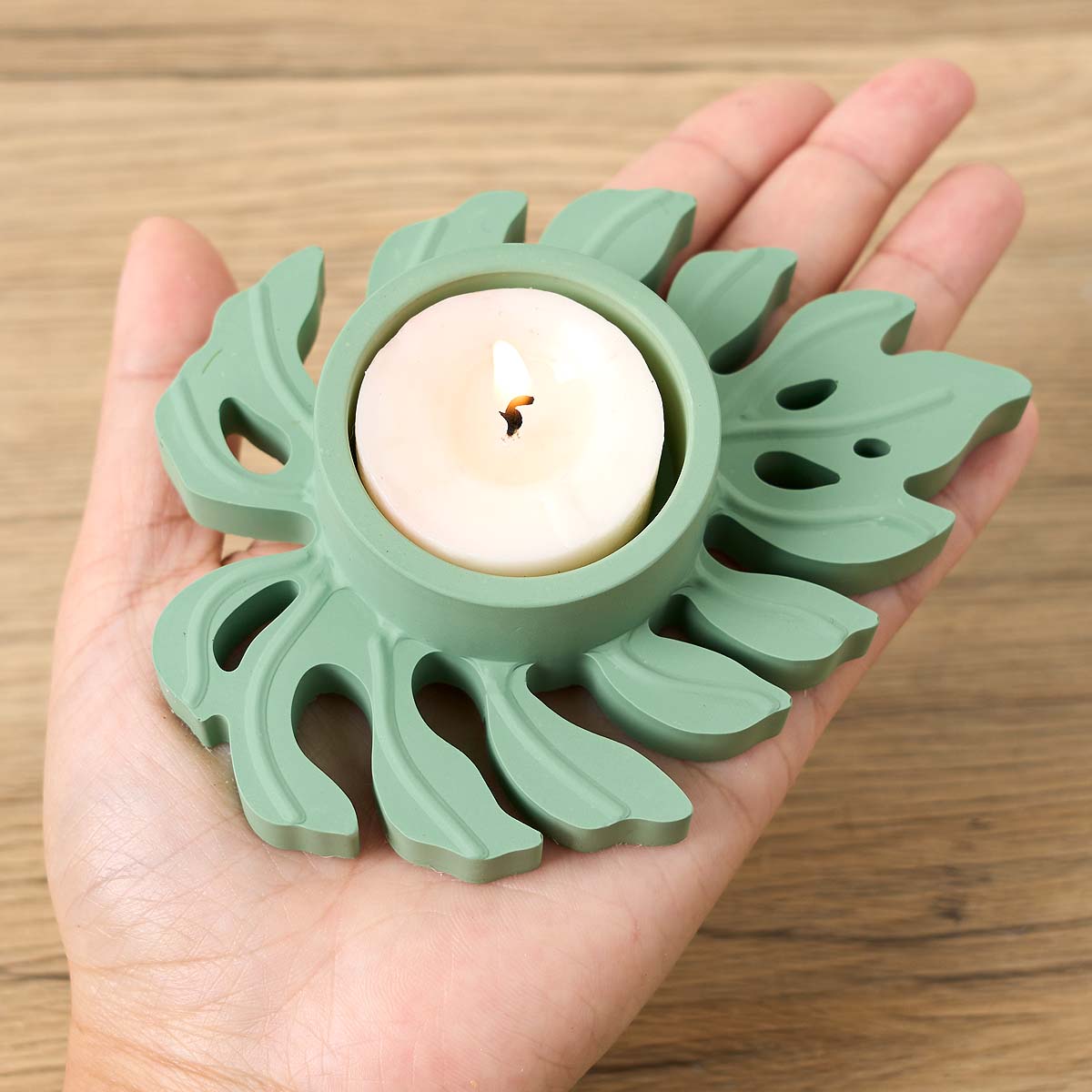 葉燭台シリコーン型 DIY 手作り葉ティーライトキャンドルホ - Candle Zero のレビューと価格